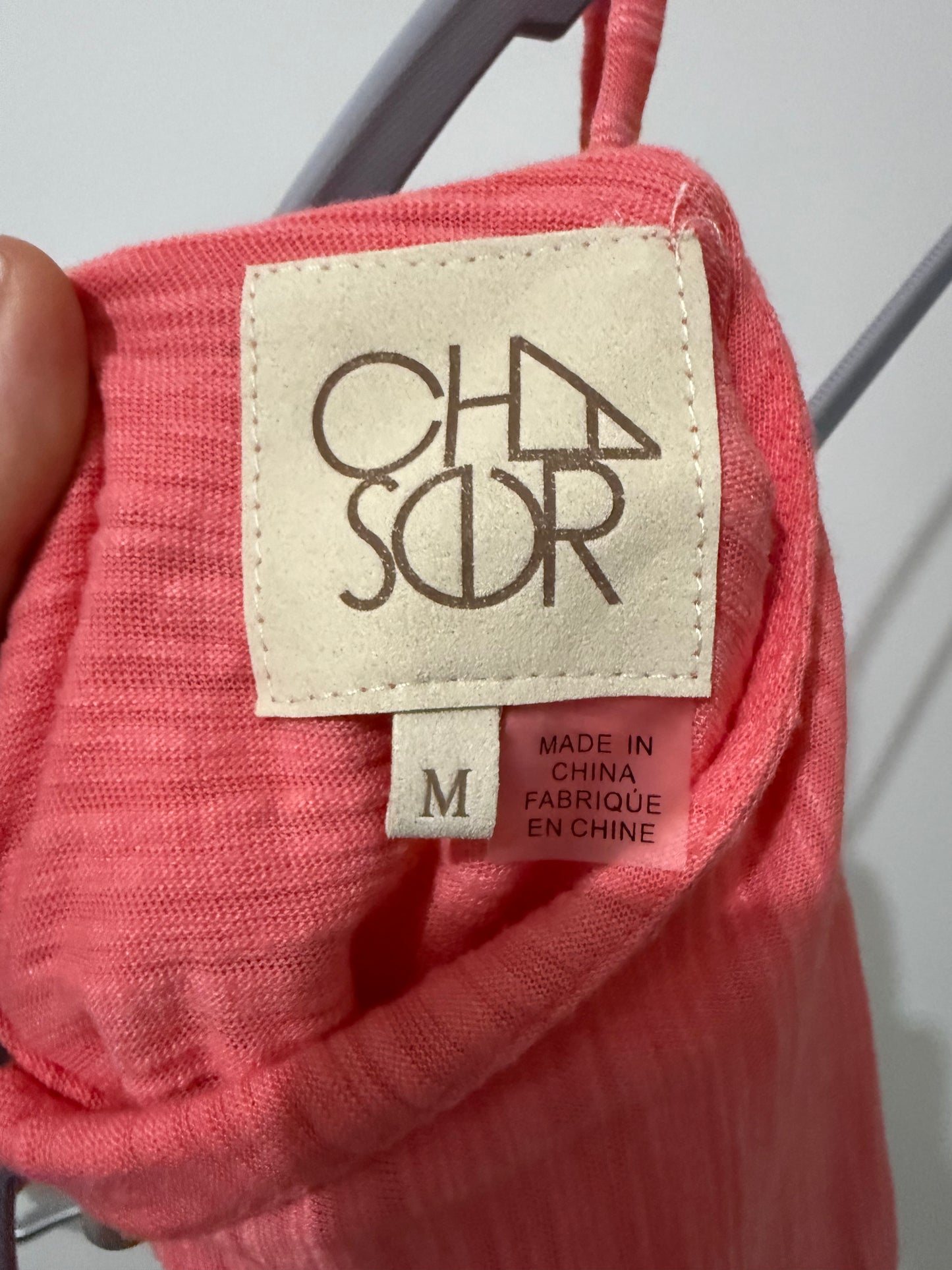 Pink spaghetti strap tank