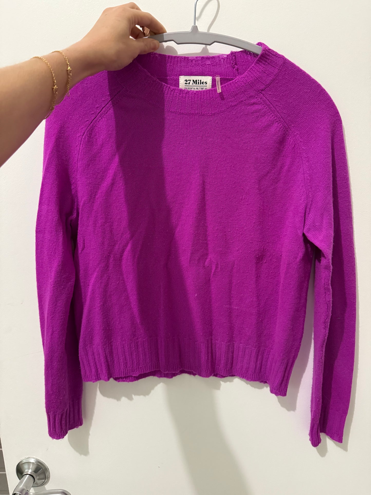 Cashmere cropped sweater