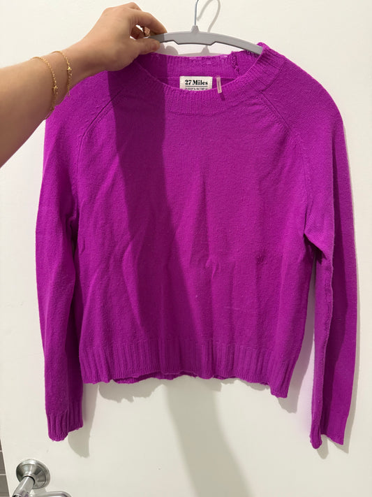 Cashmere cropped sweater