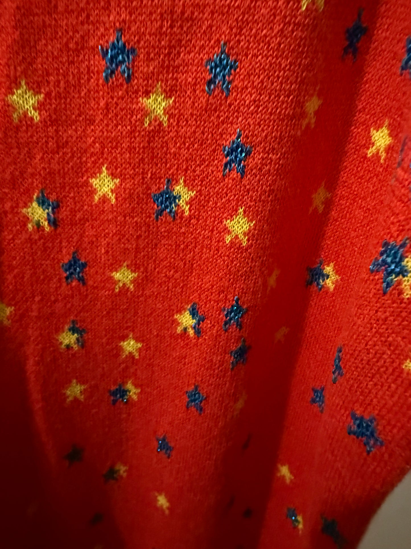 Knit calf length star dress