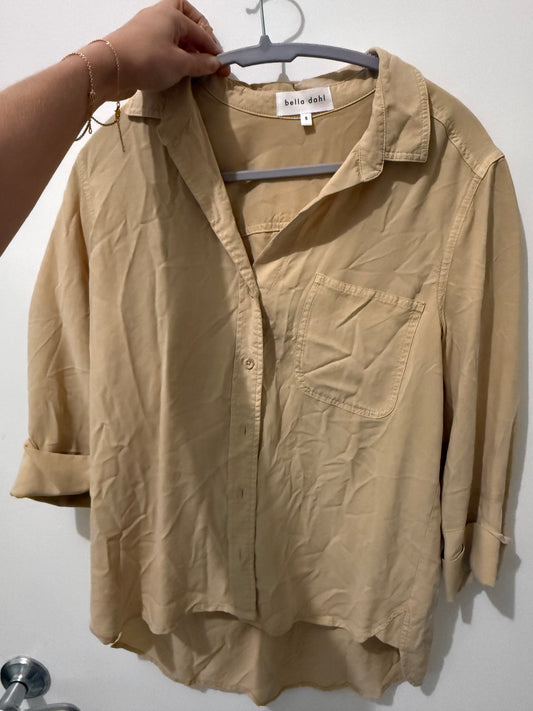 Bella Dahl beige button down